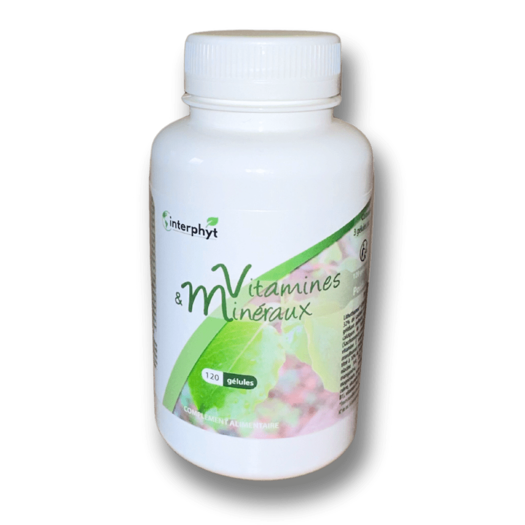 Vitamines et mineraux interphyt complements alimentaires made in france
