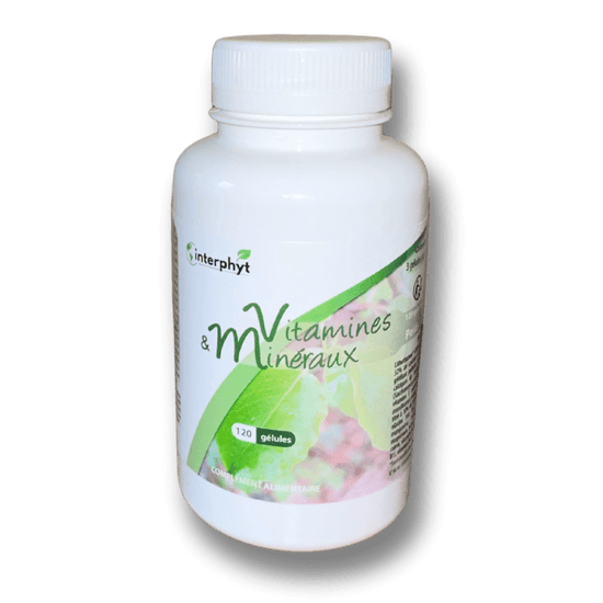 Vitamines et mineraux interphyt complements alimentaires made in france