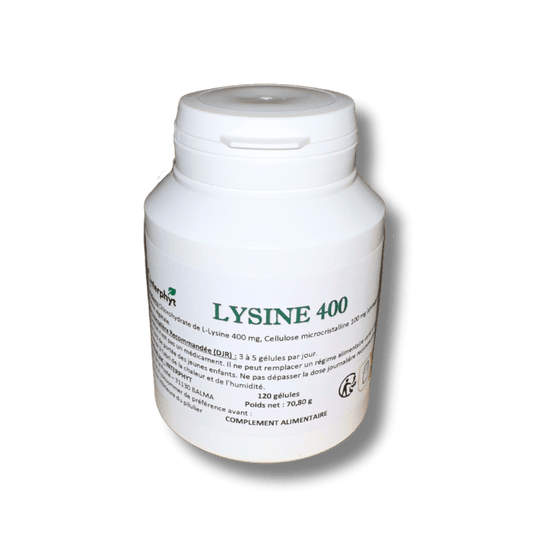 lysine 400 interphyt complements alimentaires made in france