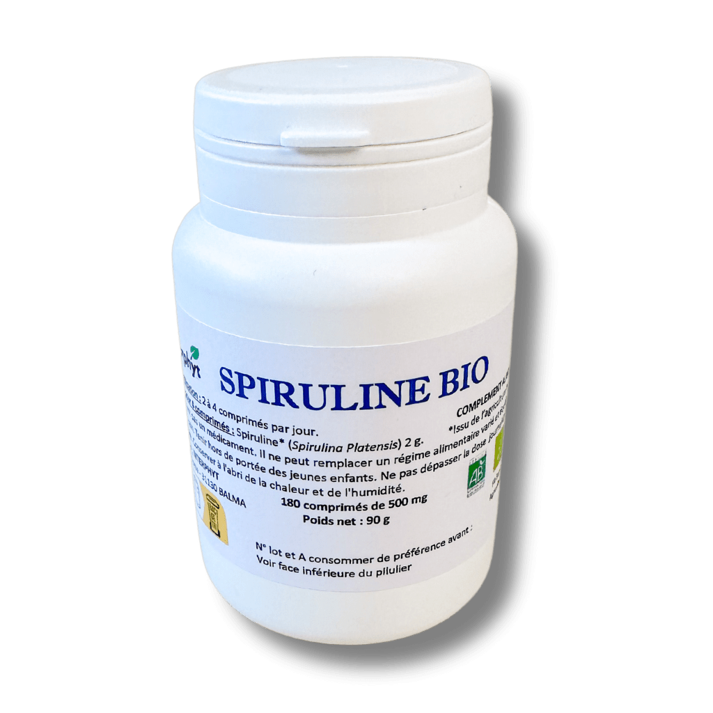 Spiruline Bio interphyt complements alimentaires made in france