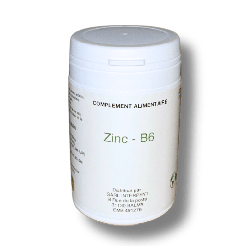 Zinc B6 interphyt complements alimentaires made in france